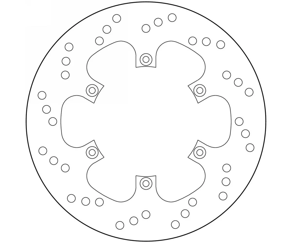 Disco Freno Fisso Brembo Serie Oro Posteriore Per Aprilia Cube 650 2001 > 2004-68B40781-62143