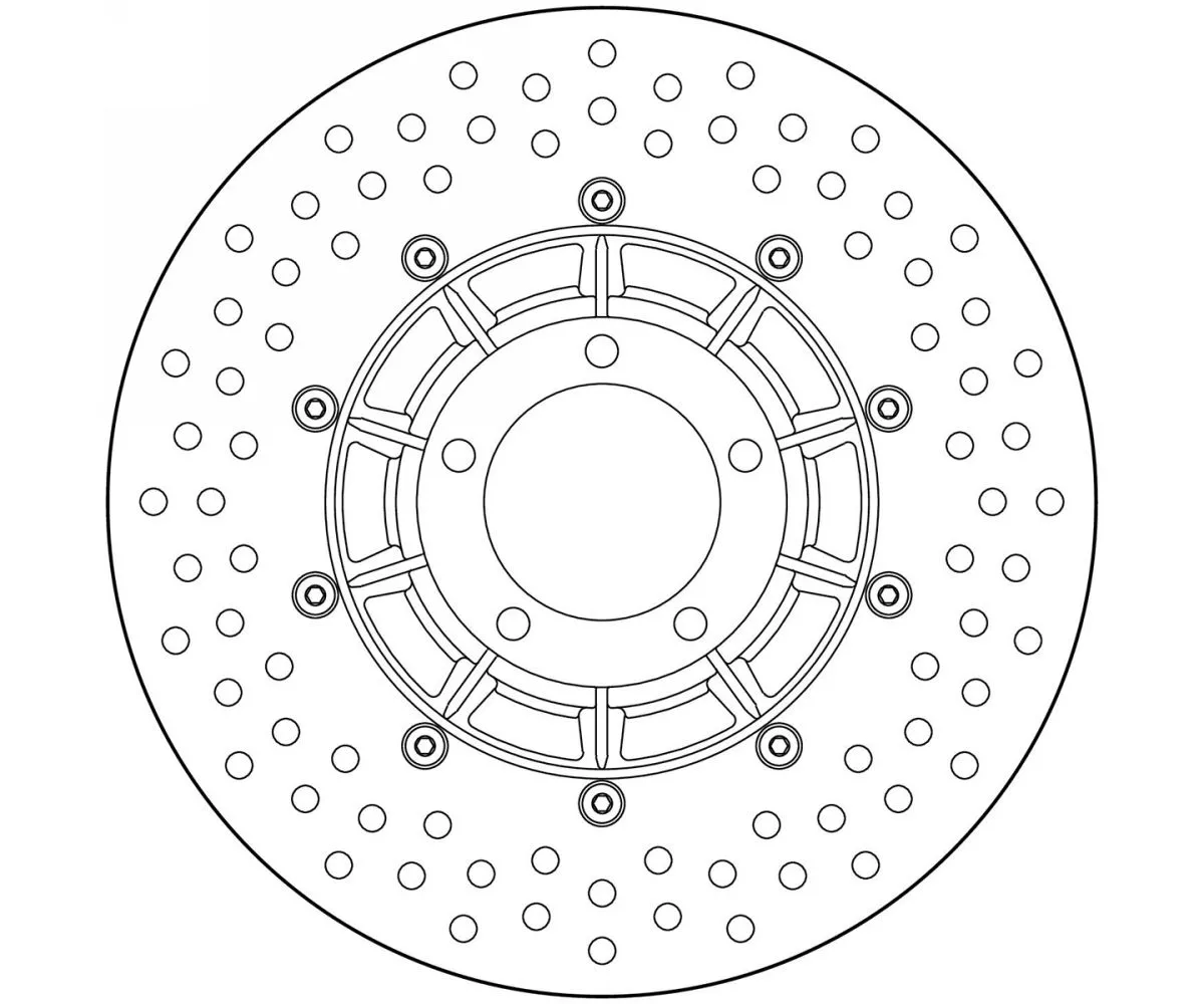 Disco Freno Fisso Brembo Serie Oro Anteriore Per Bmw R 100 1000 1976 > 1980-68B407B1-62408