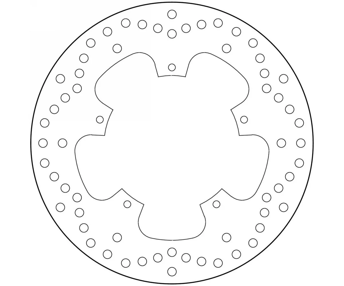 Disco Freno Fisso Brembo Serie Oro Anteriore Per Adiva Ad 200 250 2006 > 2009-68B407B6-61898