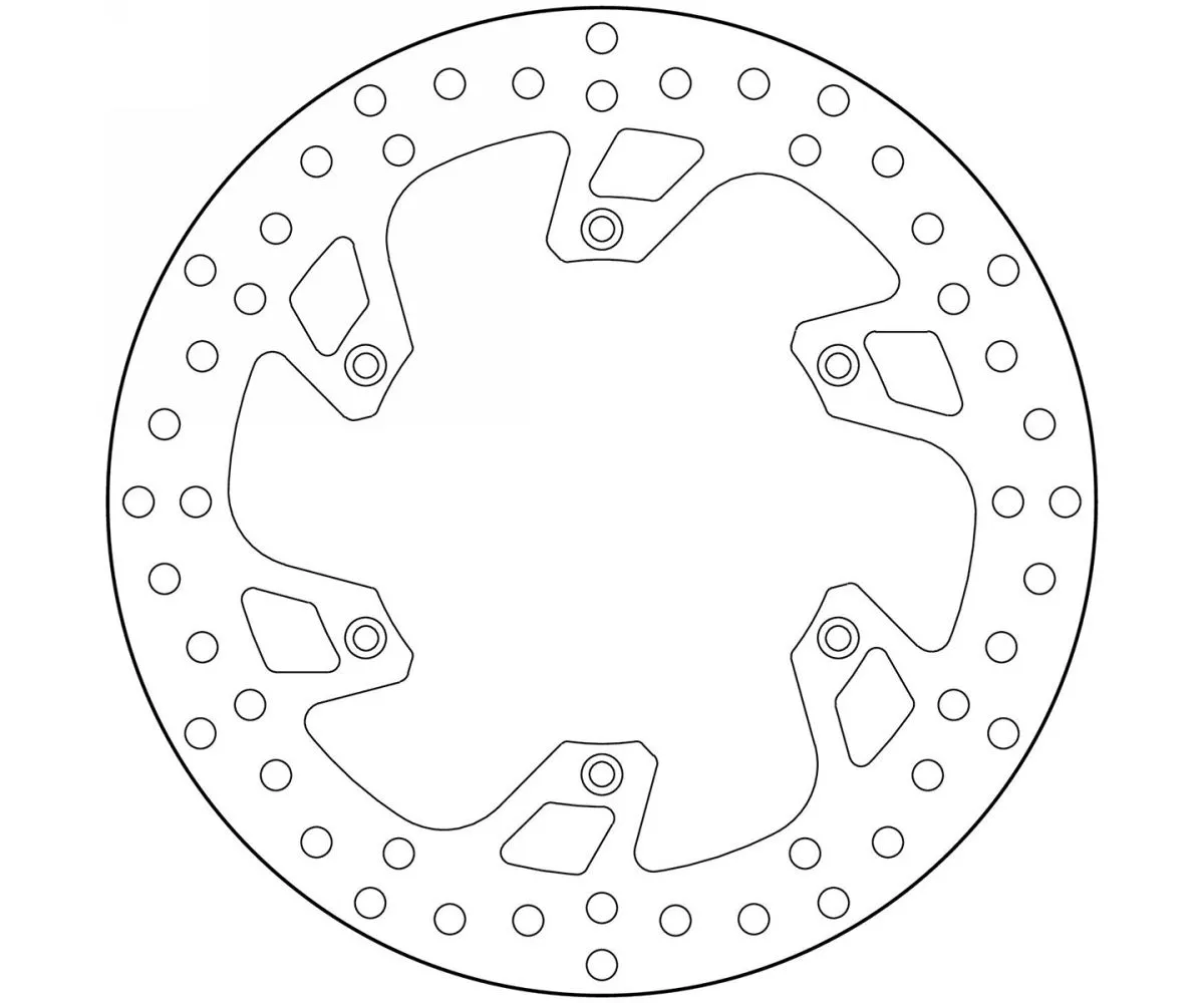 Disco Freno Fisso Brembo Serie Oro Anteriore Beta Rr 2t Oil Mix 250 2012 > 2015-68B407B8-62227