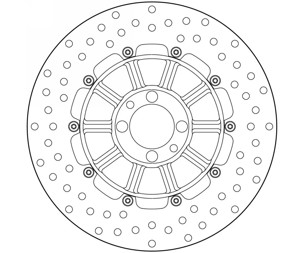 Disco Freno Fisso Brembo Serie Oro Posteriore Per Bmw K 75 750 1984 > 1996-68B407D3-62776