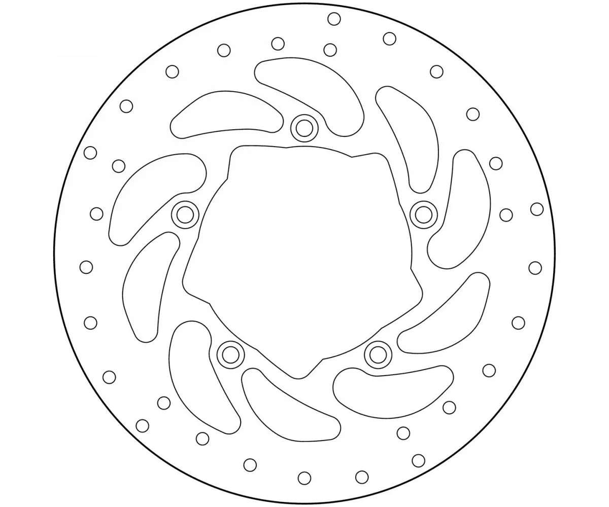 Disco Freno Fisso Brembo Serie Oro Posteriore Per Bmw K 1600 Gt 1600 2010 > 2012-68B407P9-62861