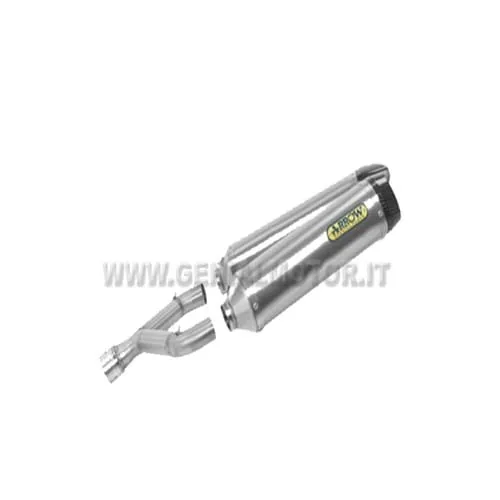 Terminali Di Scarico + Raccordo Arrow Thunder Alu Aprilia Shiver 2008 > 2009-71748AK--71410MI-90559