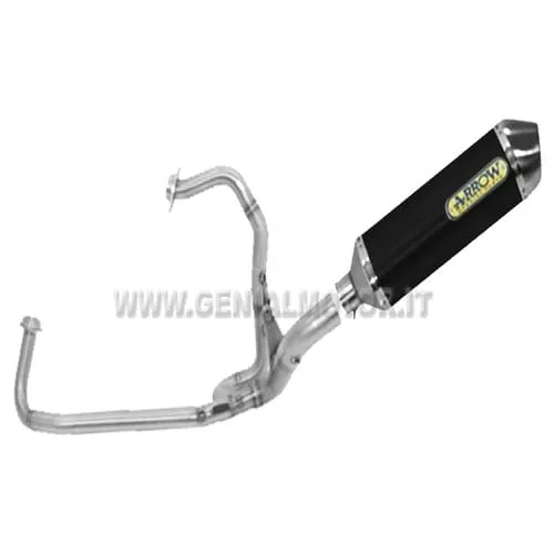 Scarico Completo Arrow Race Tech Alluminio Nero Aprilia Srv 850 2012 > 2016-71749AON--71469MI-90584