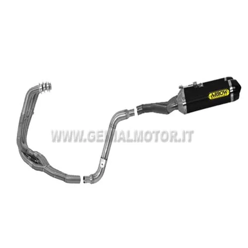 Scarico Completo Arrow Thunder Alluminio Nero Benelli Bn 600i 2013 > 2016-71814AKN--71602MI--71603MI-90844