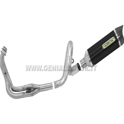 Scarico Completo Arrow Street Thunder Alluminio Nero Benelli Bn 302 2014 > 2016-71827AKN--71625MI--71626MI-90826