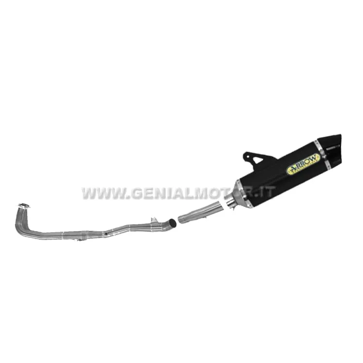 Scarico Completo Kat Arrow Race Tech Alluminio Nero Bmw C 650 Sport 2016 > 2021-73010MI--73009KZ--73512AKN-91033