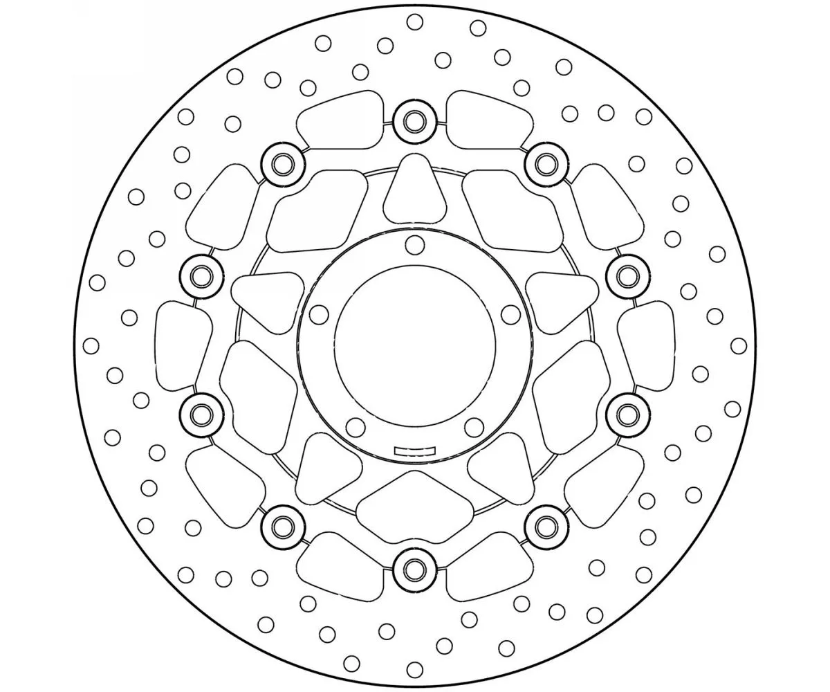 Disco Freno Flottante Brembo Oro Anteriore Ducati Hypermotard 796 2010 > 2012-78B40845-62592