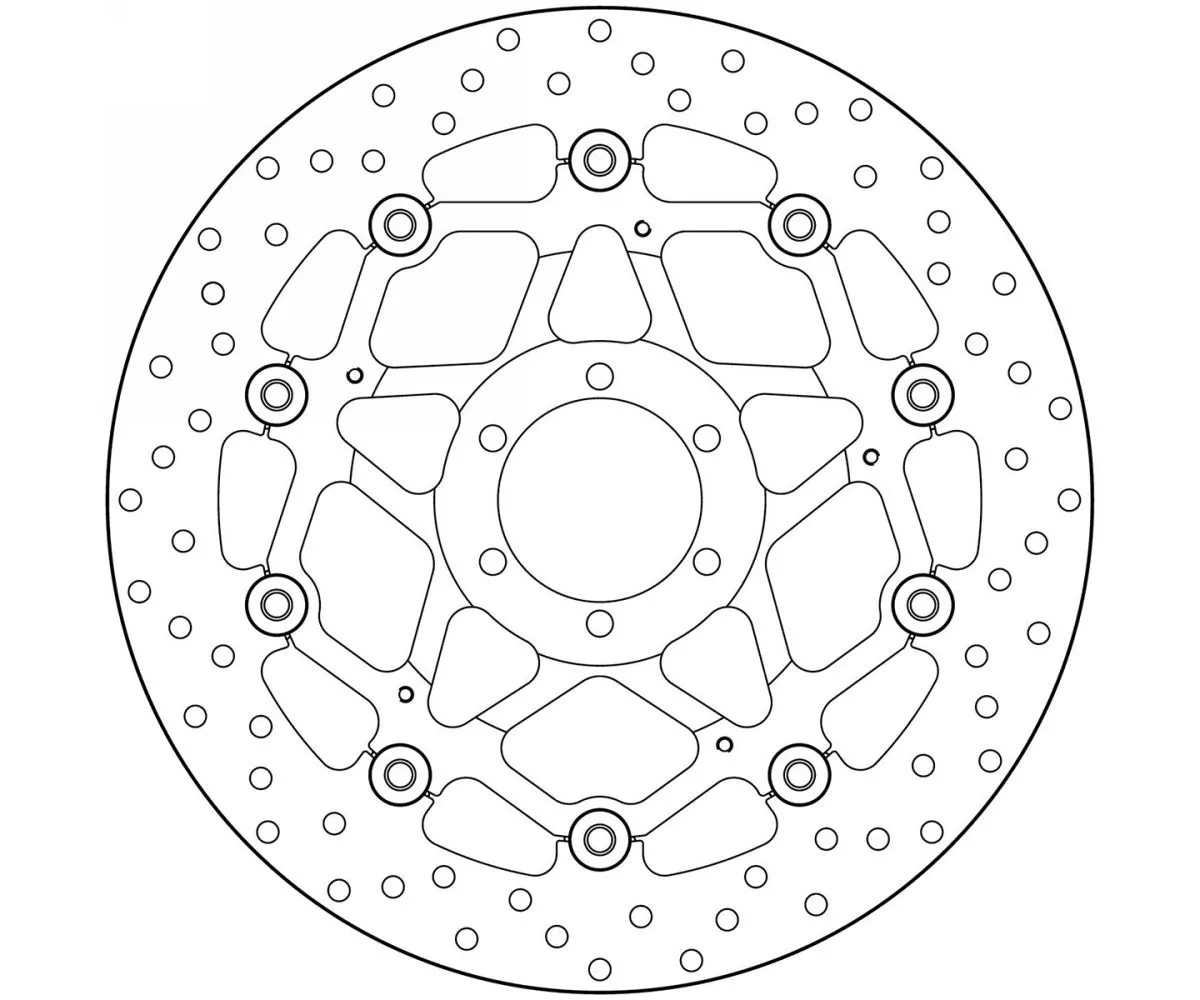 Disco Freno Flottante Brembo Oro Anteriore Aprilia Af-1 Futura 125 1990 > 1992-78B40870-62017