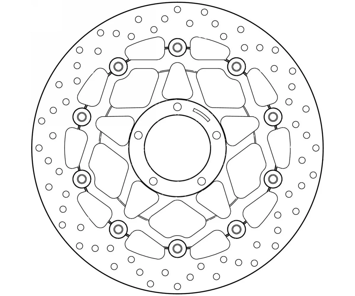 Disco Freno Flottante Brembo Serie Oro Anteriore Ducati Monster 796 2010 > 2013-78B40878-62593