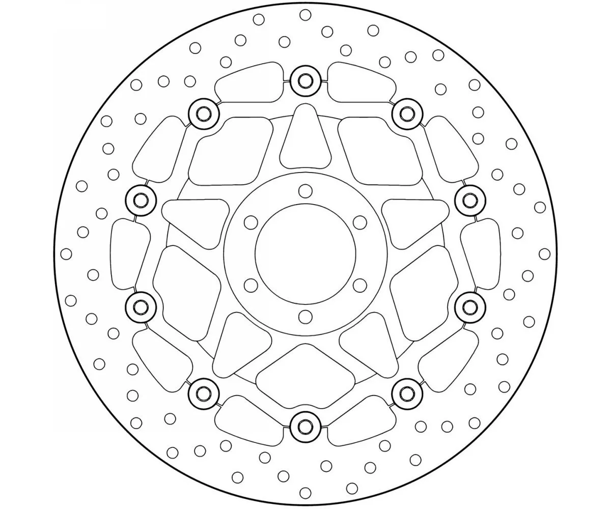 Disco Freno Flottante Brembo Oro Anteriore Ducati Monster 696 696 2013 > 2016-78B40885-62565