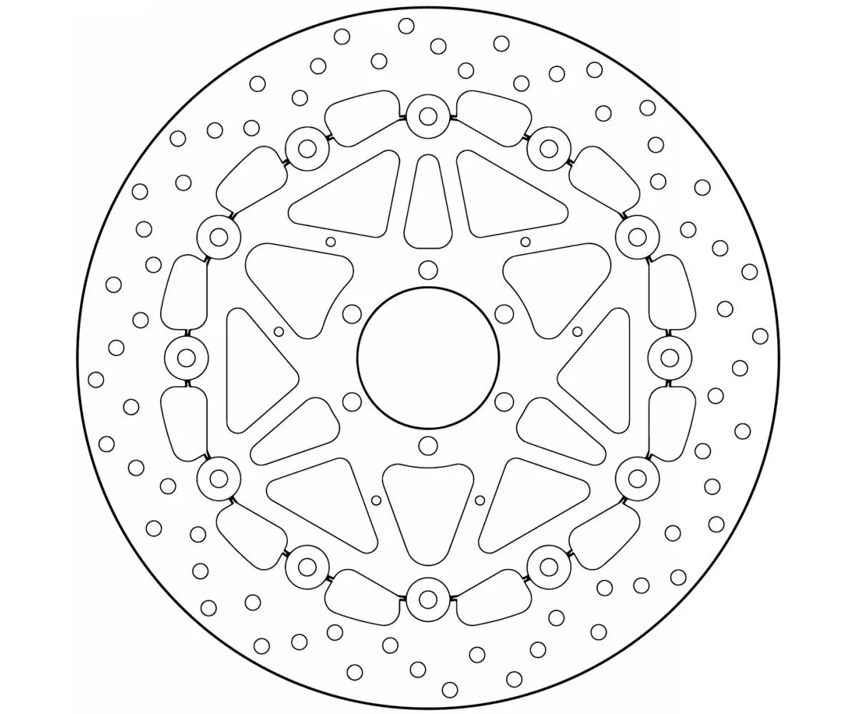 Disco Freno Flottante Brembo Oro Anteriore Bmw S 1000 Rr Hp4 1000 2013 > 2016-78B40888-62527