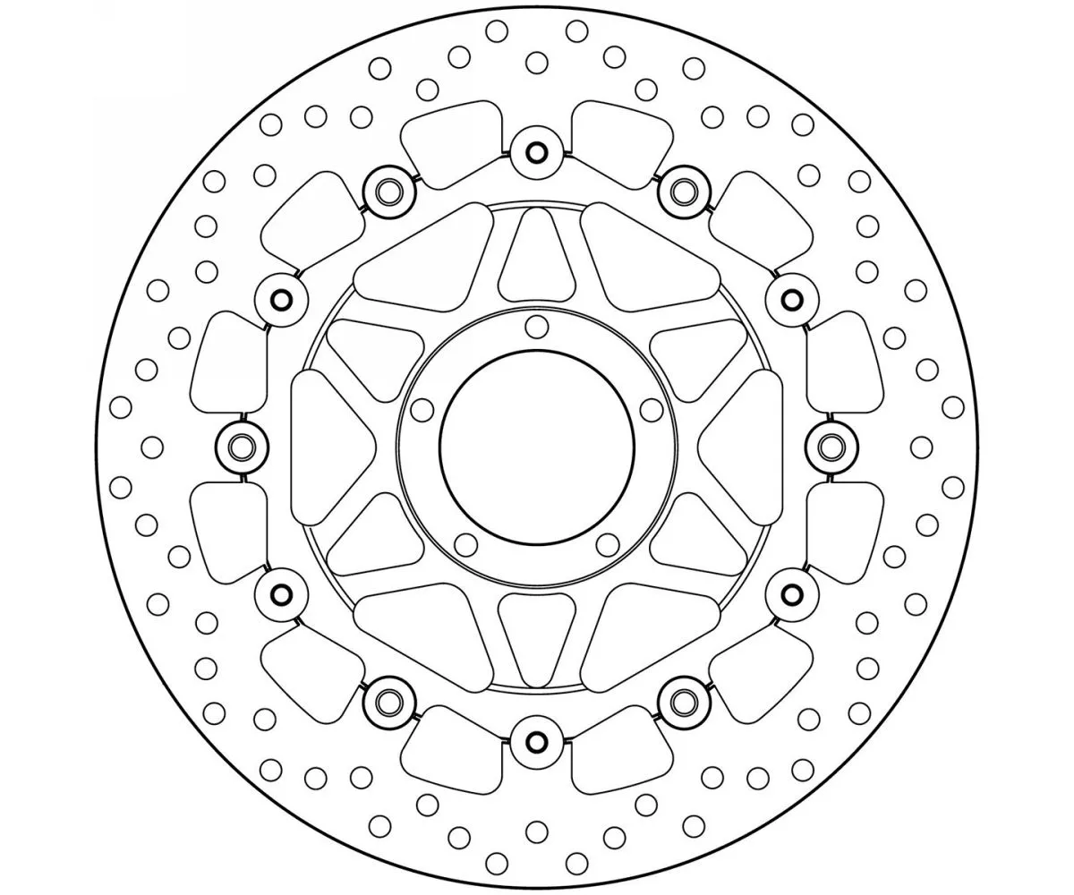Disco Freno Flottante Brembo Oro Anteriore Ducati 848 Evo Corse Se 2012 > 2013-78B40890-62622