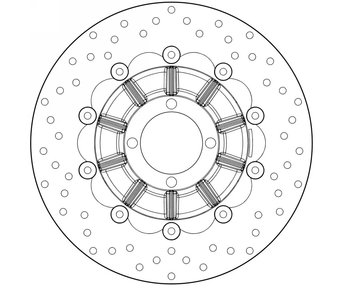 Disco Freno Flottante Brembo Serie Oro Anteriore Per Bmw R 65 Rt 650 1985 > 1995-78B40892-62509