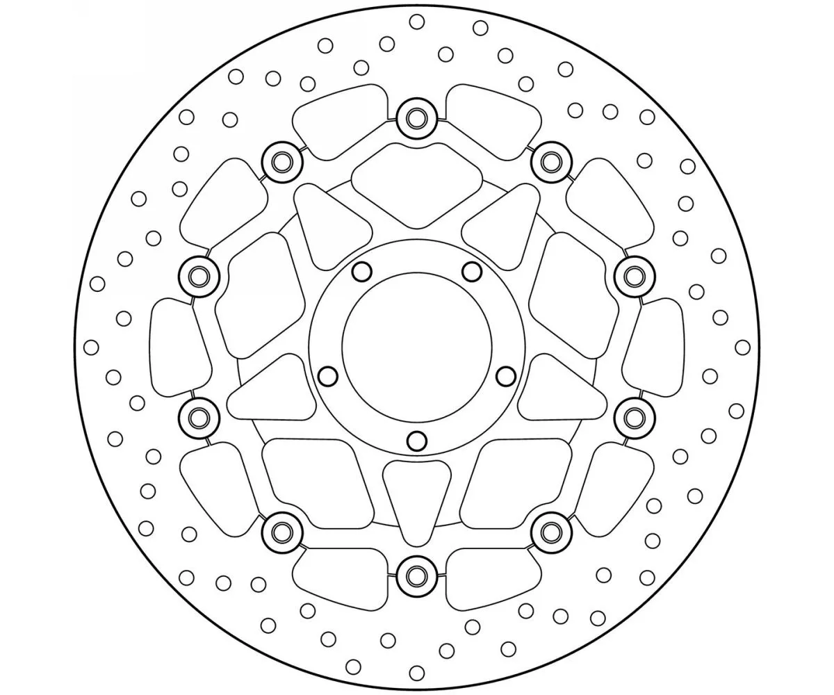 Disco Freno Flottante Brembo Oro Anteriore Ducati Monster R 1200 2015 > 2017-78B408A4-62733