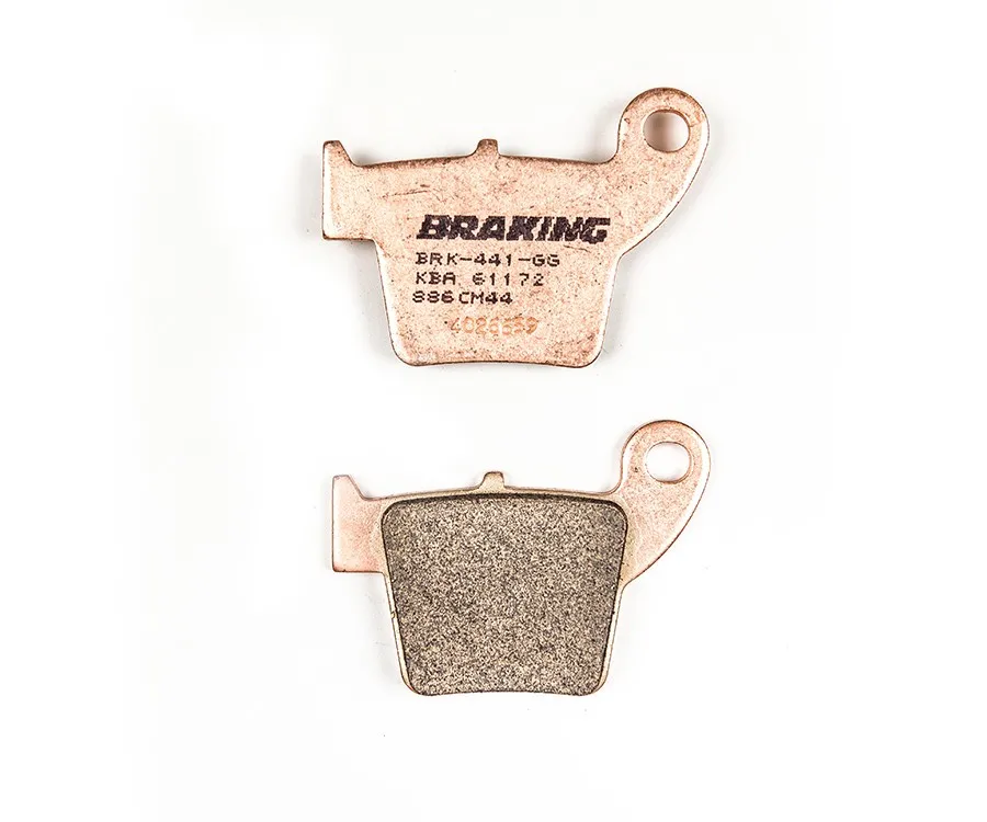 Pastiglie posteriori sinterizzate Braking HONDA CR 125 / 250 2002-2007 HONDA CRF 150R 2007-2024 HONDA CRF 250R 2004-2024 HONDA CRF 250RX 2019-2024 HONDA CRF 250X 2004-2018 HONDA CRF 450R 2002-2024 HONDA CRF 450RX 2017-2024 HONDA CRF 450X 2005-2016