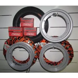 3 copertoni 3 00 10 cst + 3 camere kenda + 3 cerchi c900