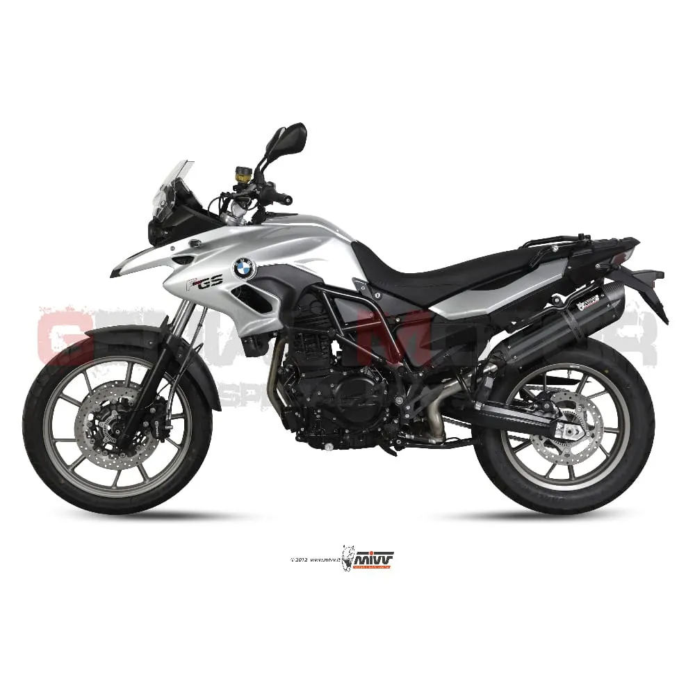 Terminale Scarico Mivv Suono Nero Acciaio Inox Per Bmw F 700 Gs 2012 > 2017-B.014.L9-90803