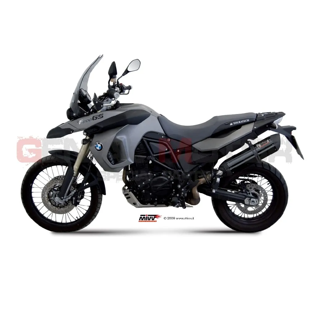 Terminale Scarico Mivv Suono Nero Acciaio Inox Per Bmw F 800 Gs 2008 > 2017-B.007.L9-90809