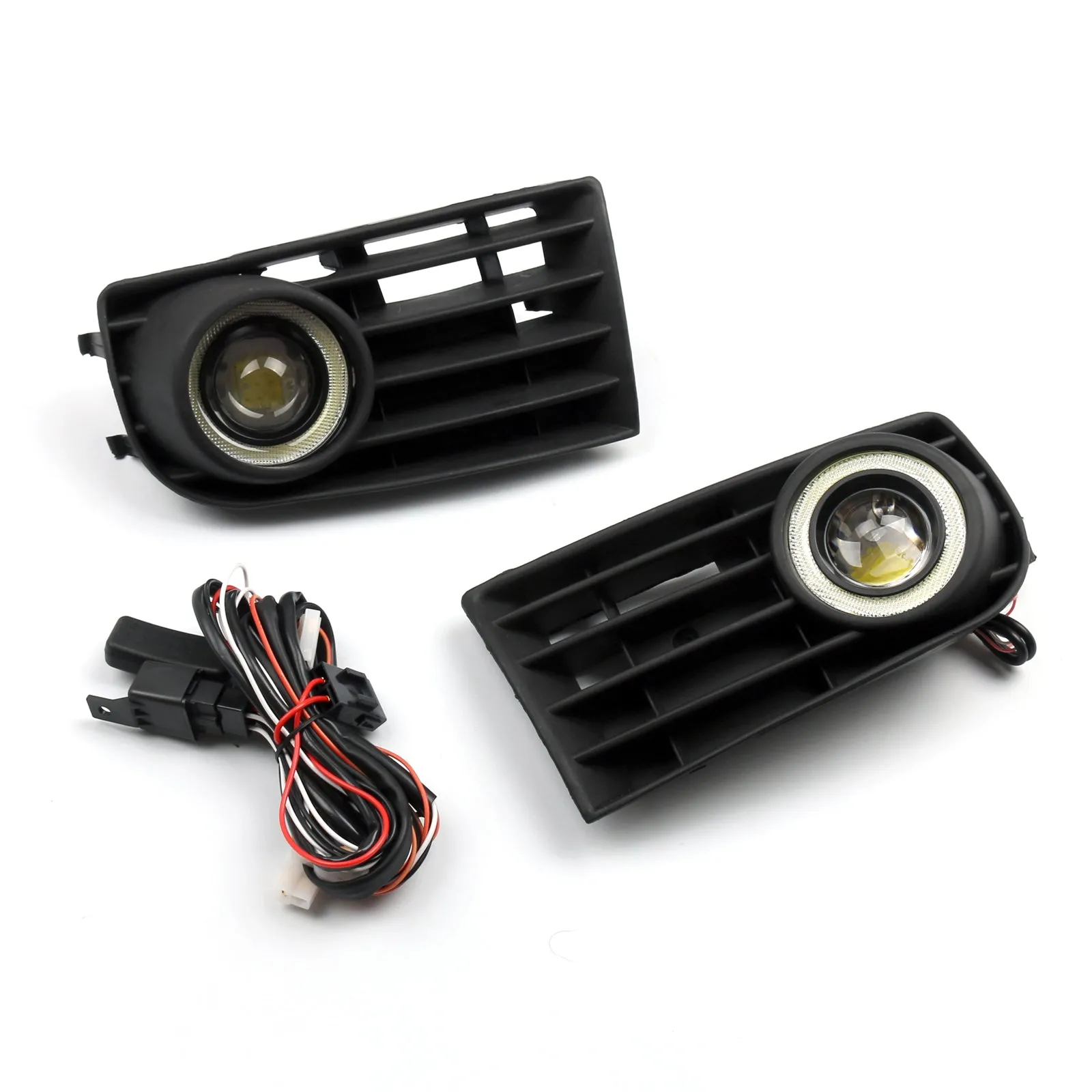 2 pièces phares antibrouillard avant Angel Eyes + calandre pour VW Golf 5 MK5 lapin 2003-2009 générique