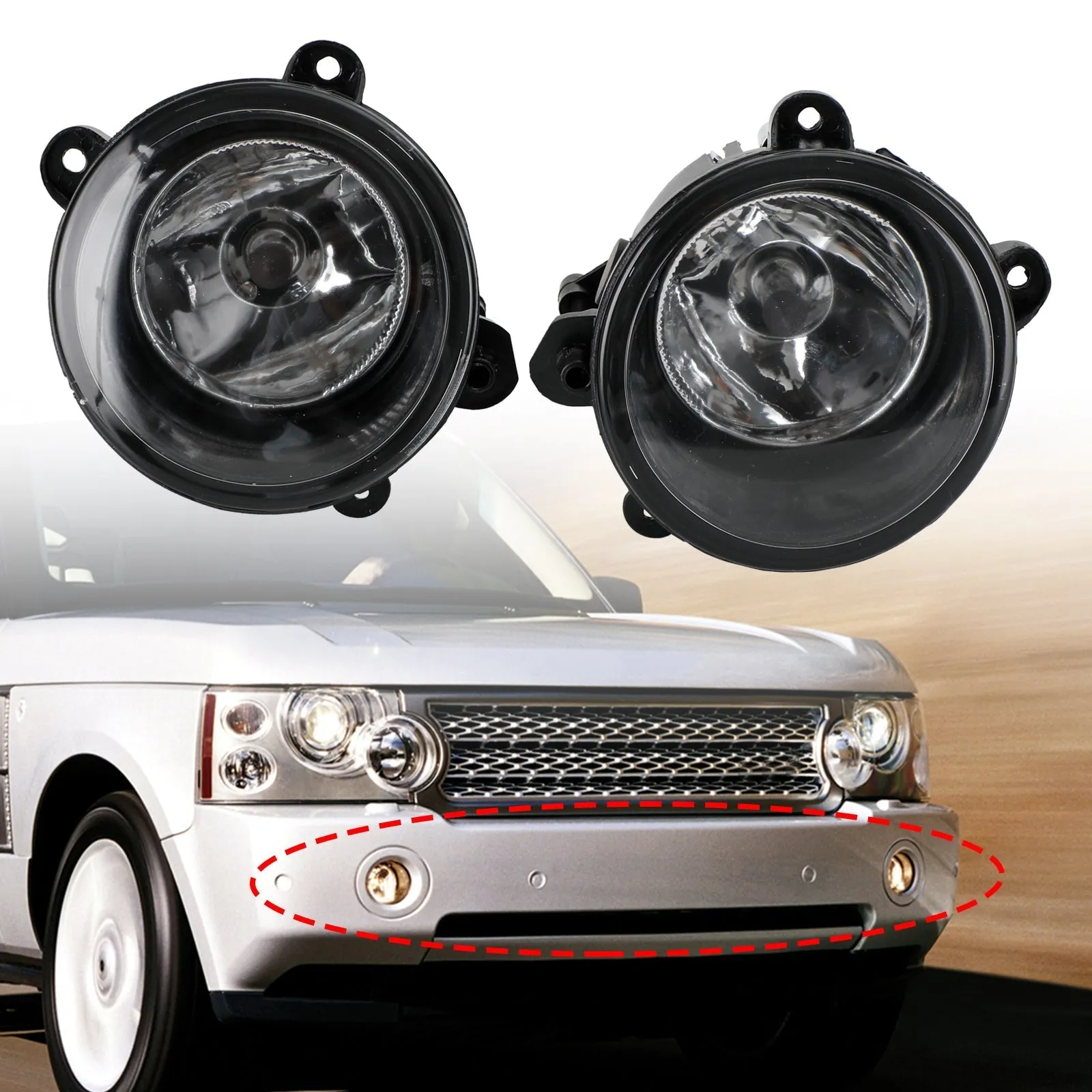 1PC Land Rover Discovery 2003-2004 RANGE ROVER 2006-2009 Feu antibrouillard avant