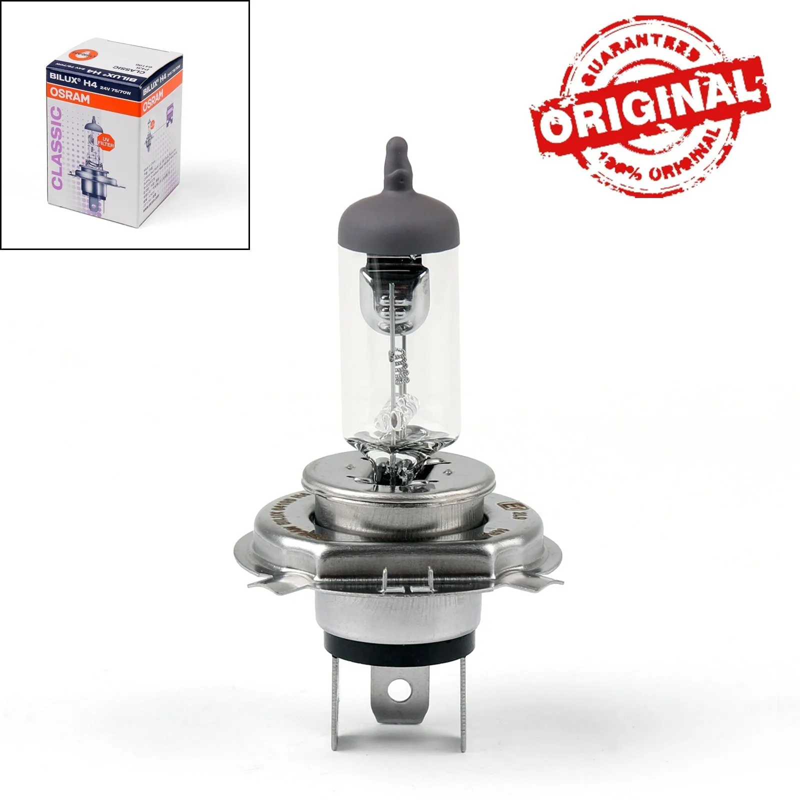OSRAM Original 94196 H4 75/70W P43T 24V Ampoule de phare halogène BILUX Générique