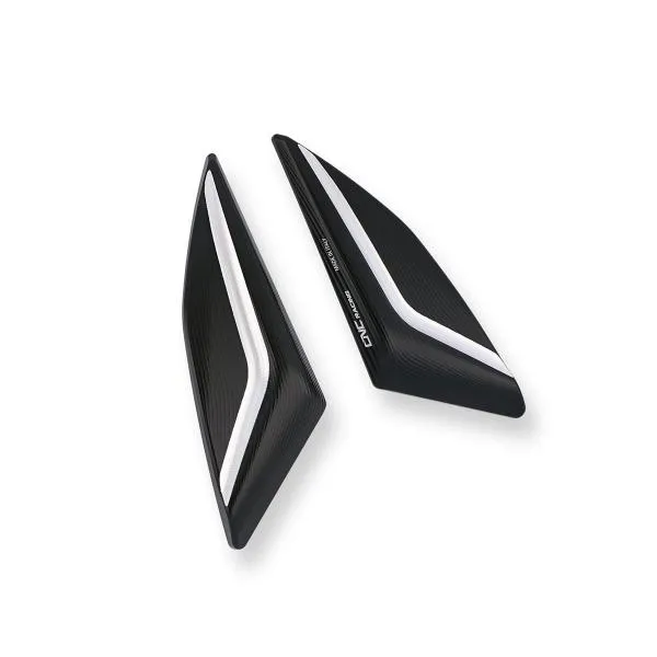 Cover fori specchi CNC Racing alluminio nero Ducati Panigale V4S 2018-2024