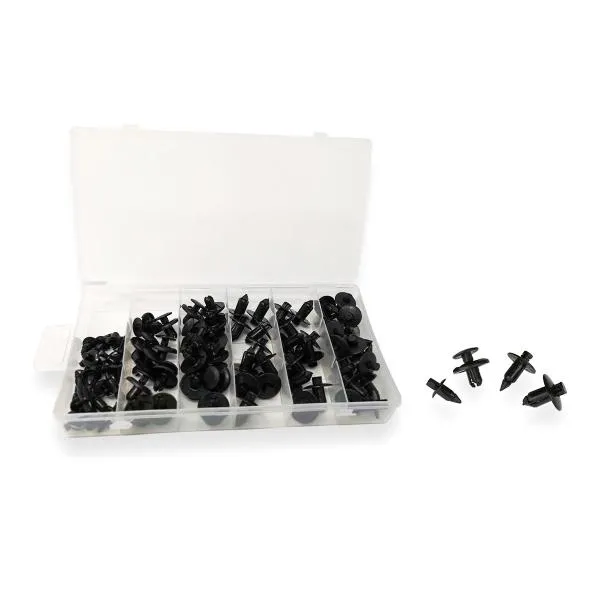 Kit rivetti neri in plastica 40pz per carene moto