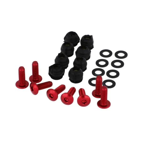 Kit viti cupolino originale CNC Racing rosso Ducati 1198 2009-2011