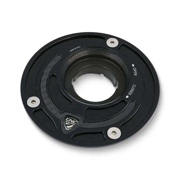 Flangia tappo serbatoio benzina CNC Racing Carbon nero Ducati 1098 2007-2008