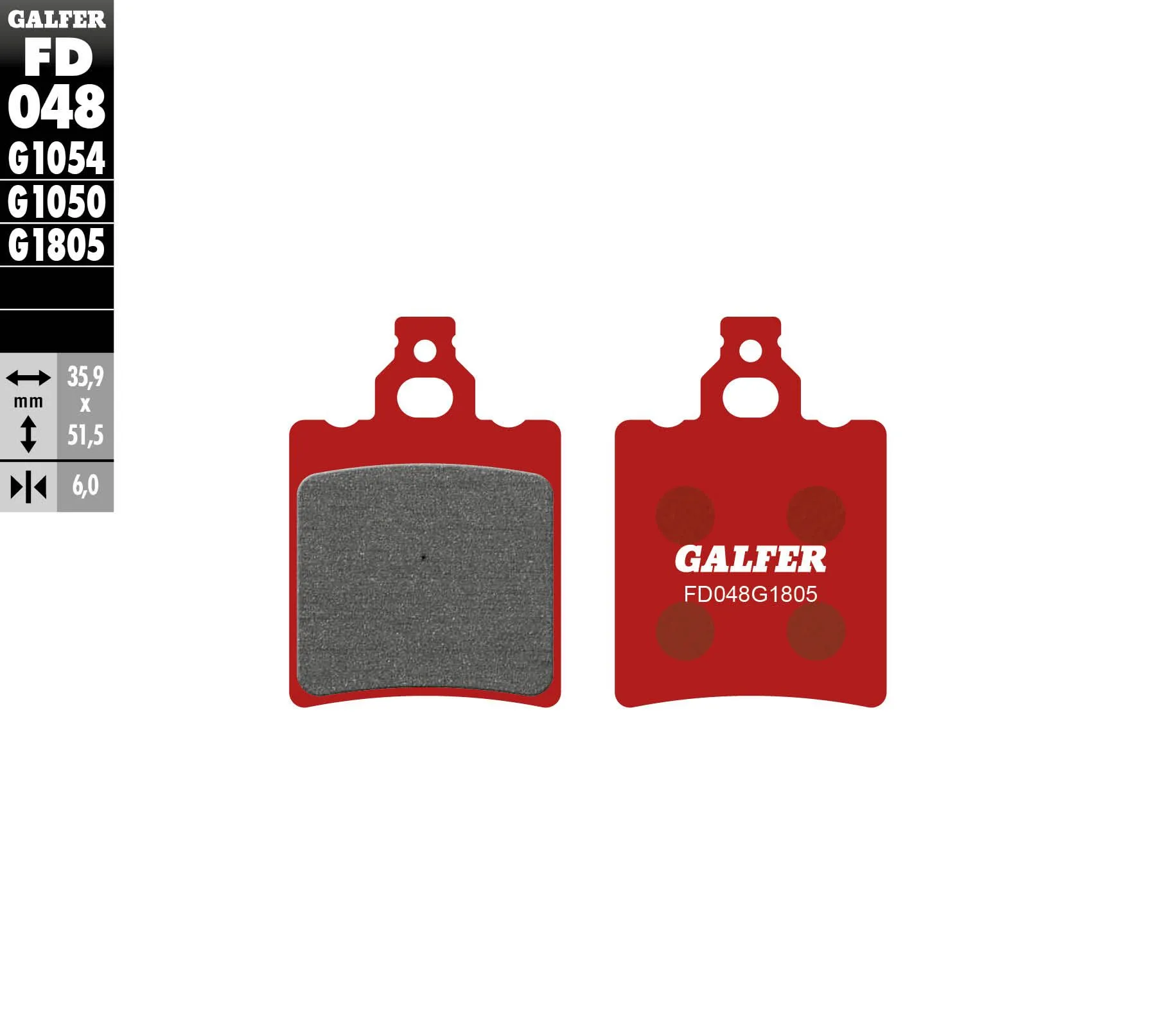 Galfer Pastiglie Freno Anteriore Fantic 125 Raider Fd048-FD048G1805-34011