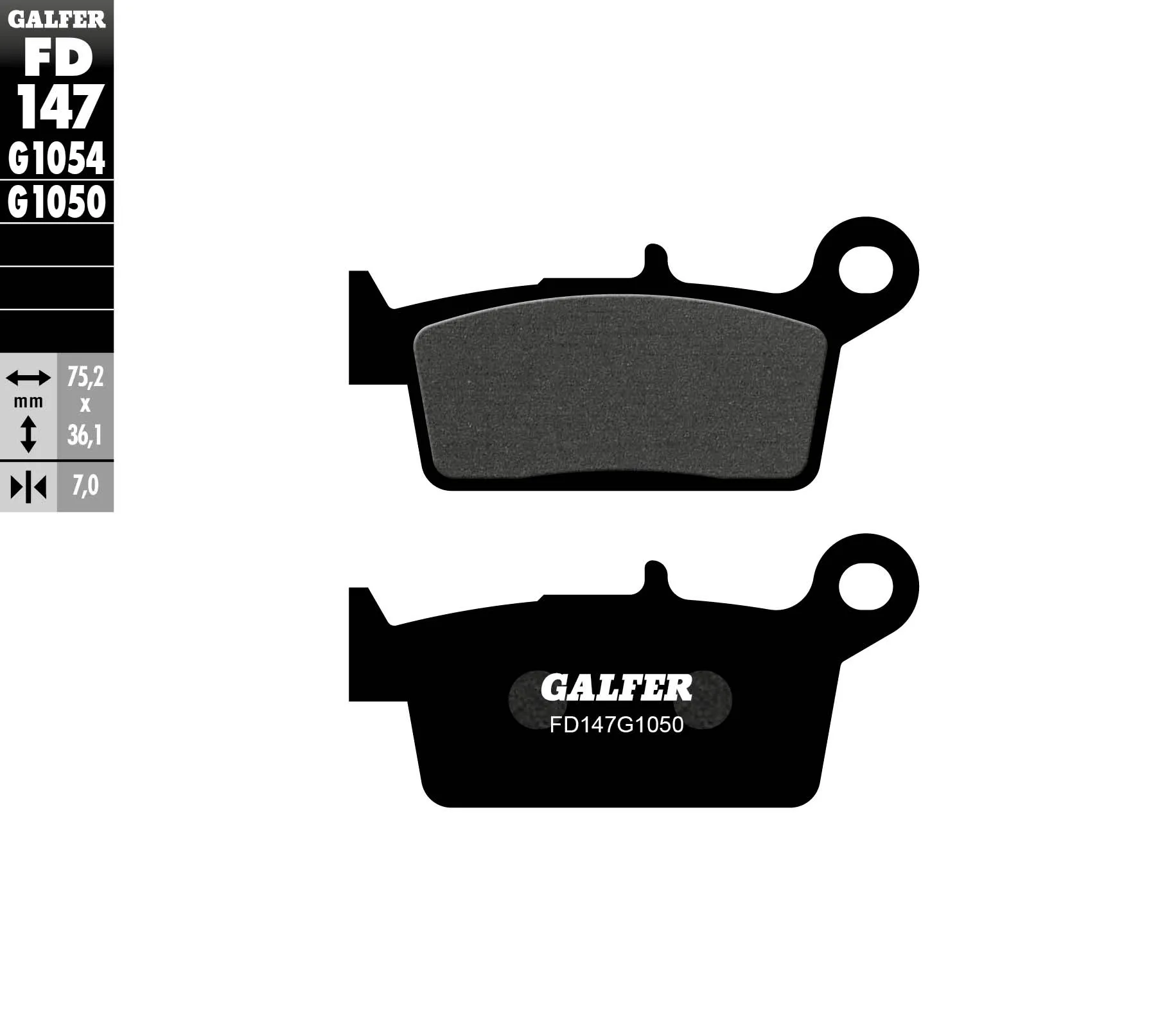 Galfer Pastiglie Freno Anteriore Peugeot Sv 50 D, Sport, T Fd147-FD147G1050-35152