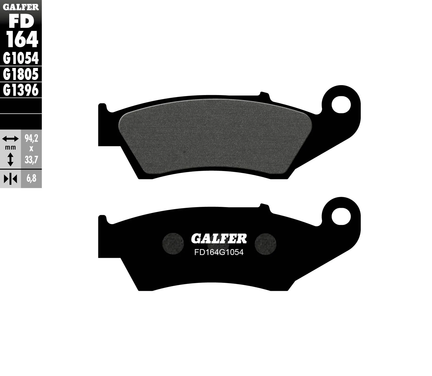 Galfer Pastiglie Freno Anteriore Ajp Pr 5 Supermoto 250 Fd164-FD164G1054-33076