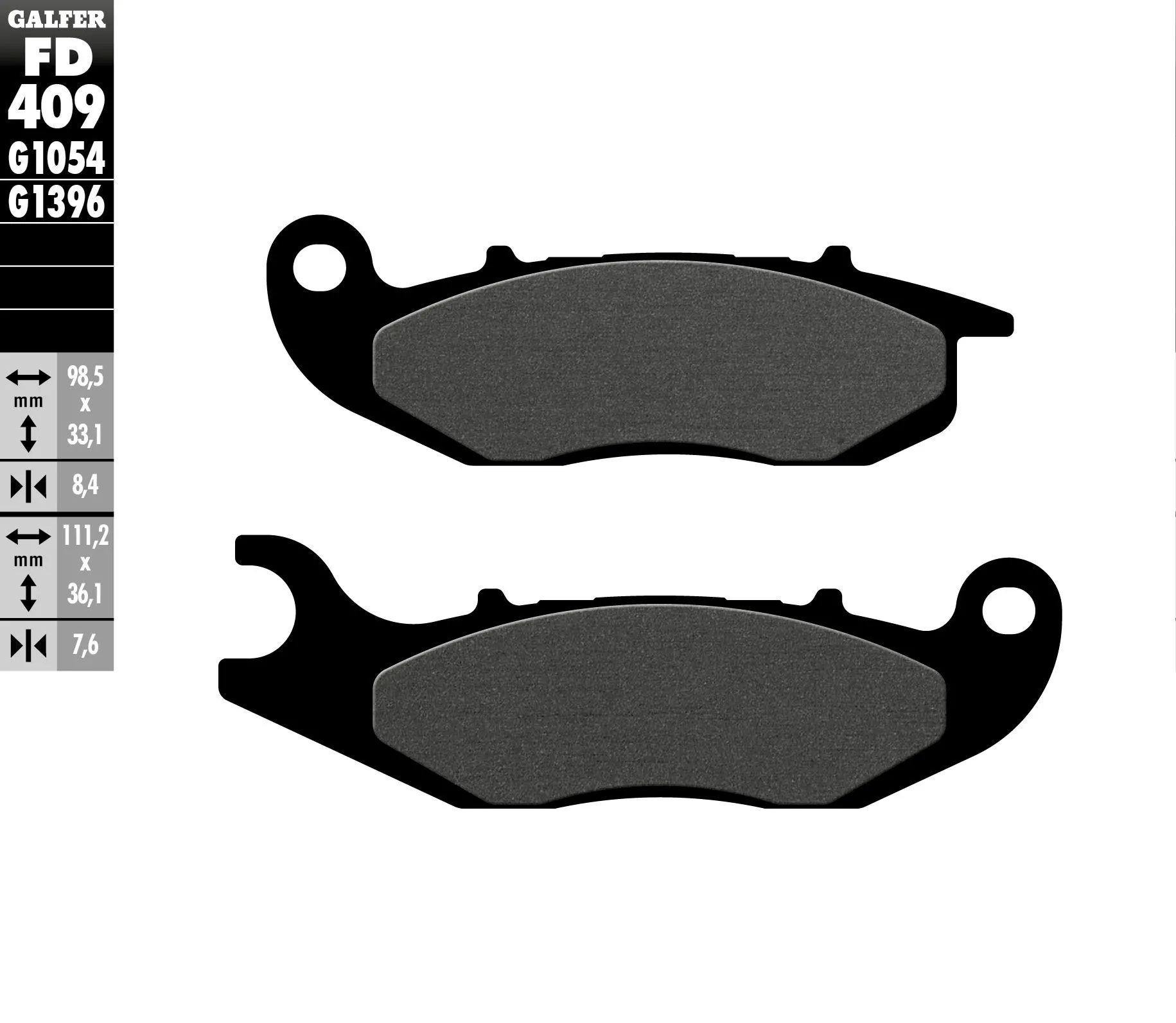 Galfer Pastiglie Freno Anteriore Ajp Pr 5 Supermoto 250 Fd409-FD409G1054-33077