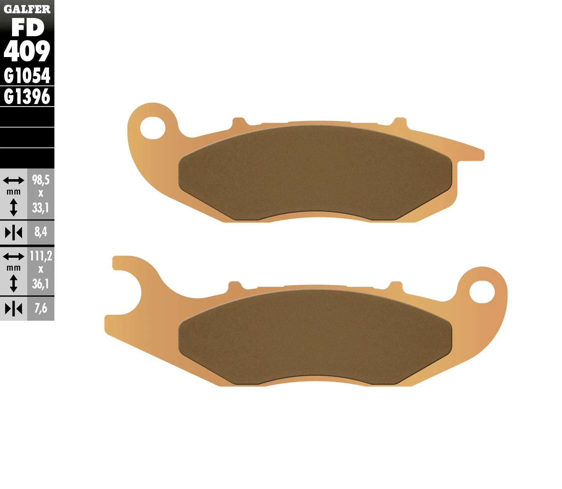 Galfer Pastiglie Freno Anteriore Ajp Pr 5 Enduro 250 Fd409-FD409G1396-33075