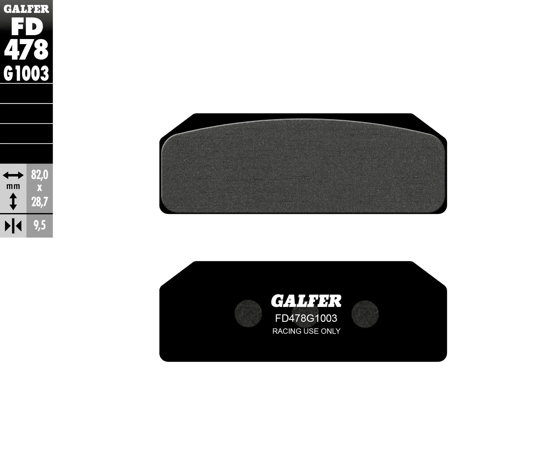 Galfer Pastiglie Freno Anteriore Brembo Racing Xa3.j7.f0 - F1 Fd478-FD478G1003-33600