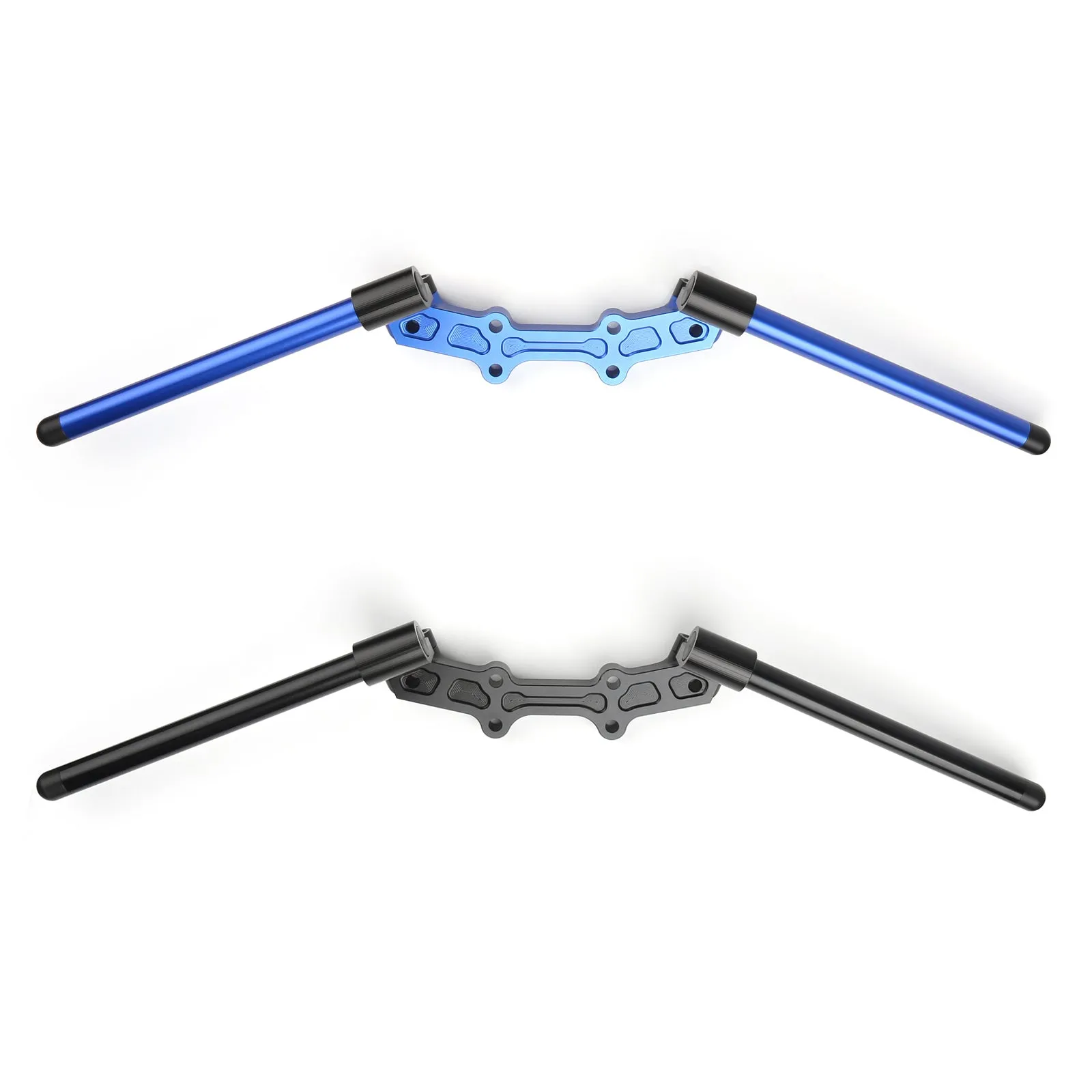 Plaque d'adaptation Clipon CNC et kit de guidon 22 mm pour Yamaha MT-07 FZ-07 14-17 générique