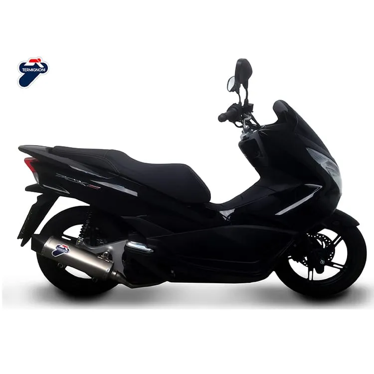 Honda Pcx 125 2010 > 2016 Scarico Completo Termignoni Terminale Acciaio Acciaio-H12409400IIC-37590