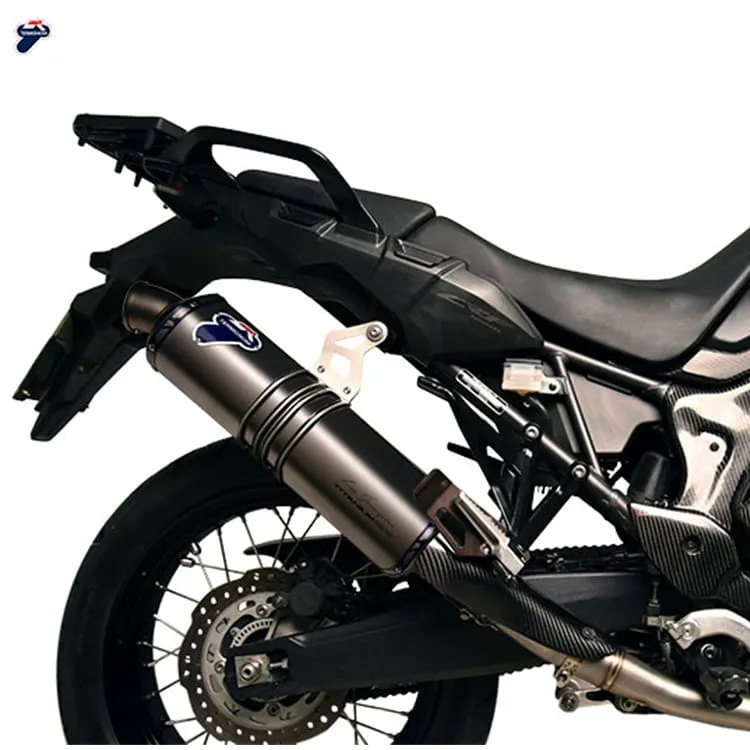 Honda Africa Twin 2015 > 2017 Scarico Completo Serie Limitata Termignoni Terminale Relevance Titanio Titanio-H13709400TTX-37601