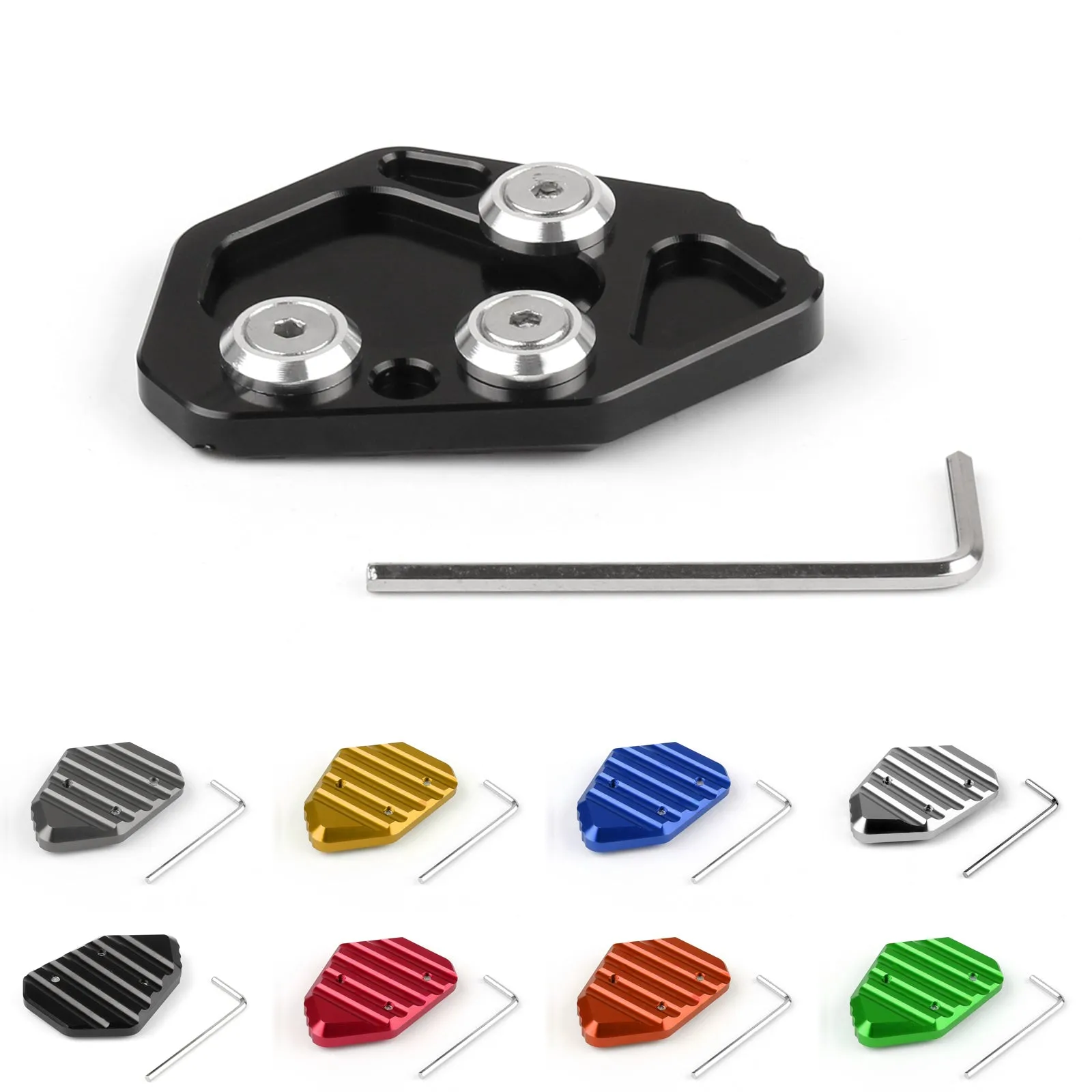 Plaque de béquille latérale pour BMW K1200S/R 2005-2008 K1300S/R 2009-2014 générique