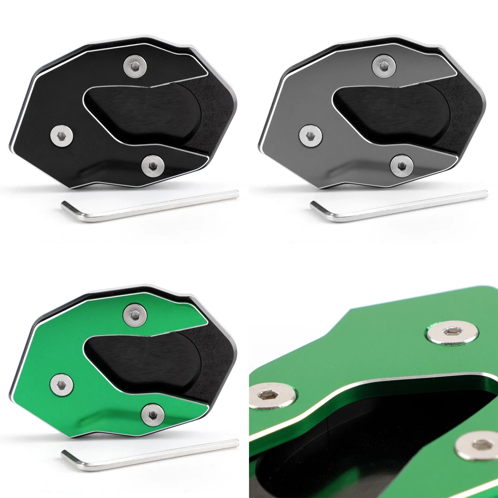 KAWASAKI 2017-2018 Versys-X 300 Coussin d'agrandisseur d'extension de béquille latérale