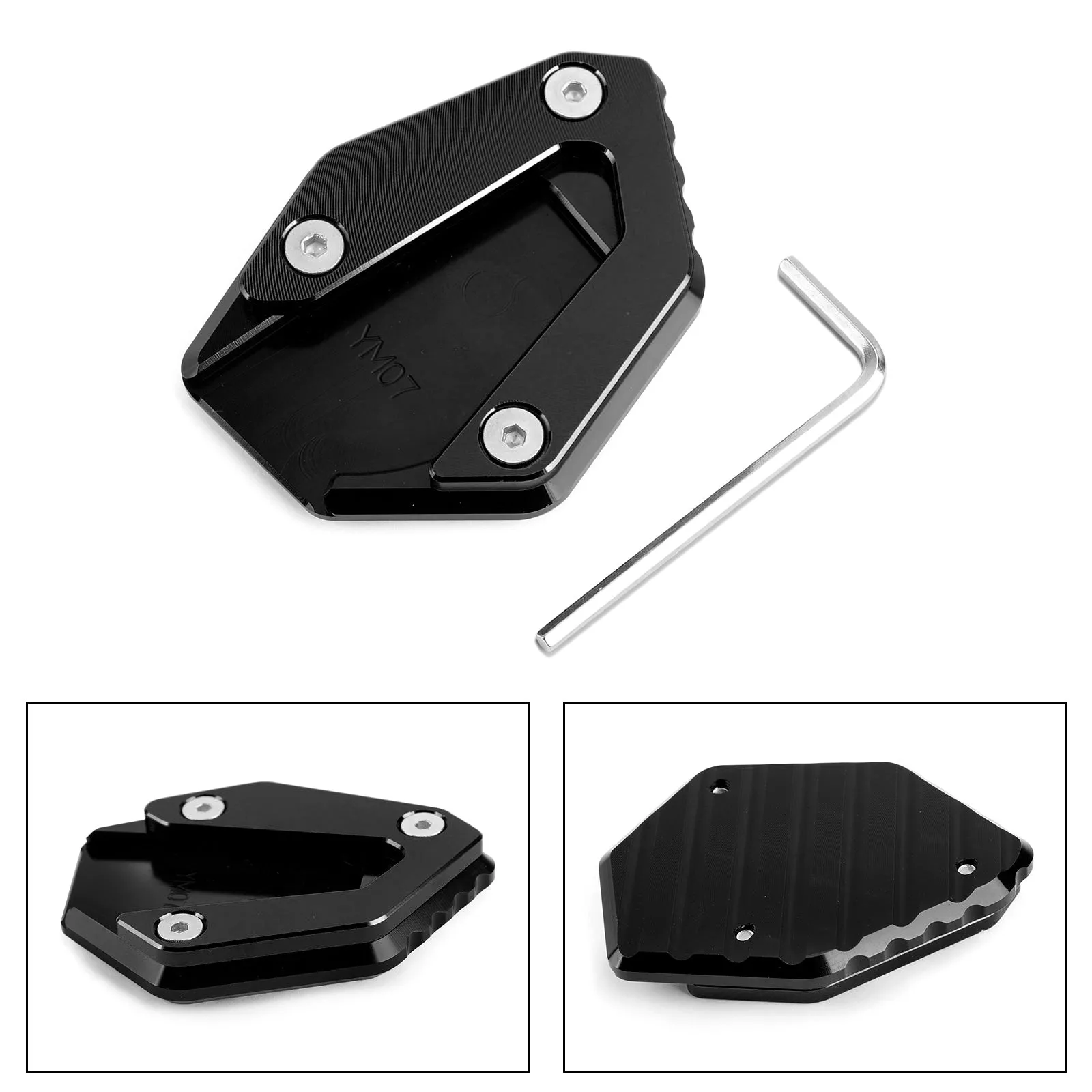 Plaque d'agrandisseur de béquille latérale CNC pour YAMAHA MT-07 FZ-07 TRACER 700 14-19 générique