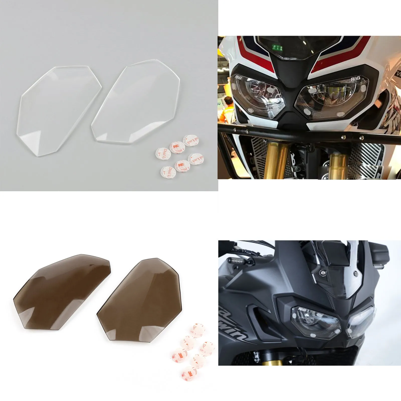 Protection de lentille de phare avant pour Honda CRF1000L Africa Twin 2016-2017 générique