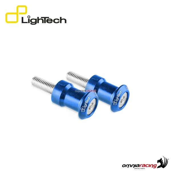Supporti per cavalletti Lightech in ergal M10x1,25 colore cobalto per Kawasaki