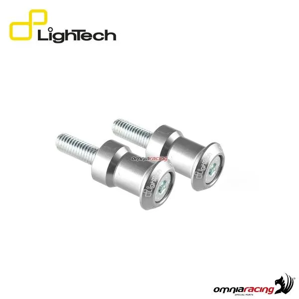 Supporti per cavalletti Lightech in ergal M10x1,5 colore silver per KTM