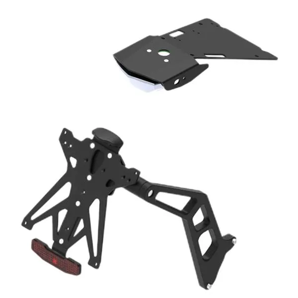 Kit completo portatarga Lightech luce e catadriotto Corea Bmw RnineT racer 2016-2019