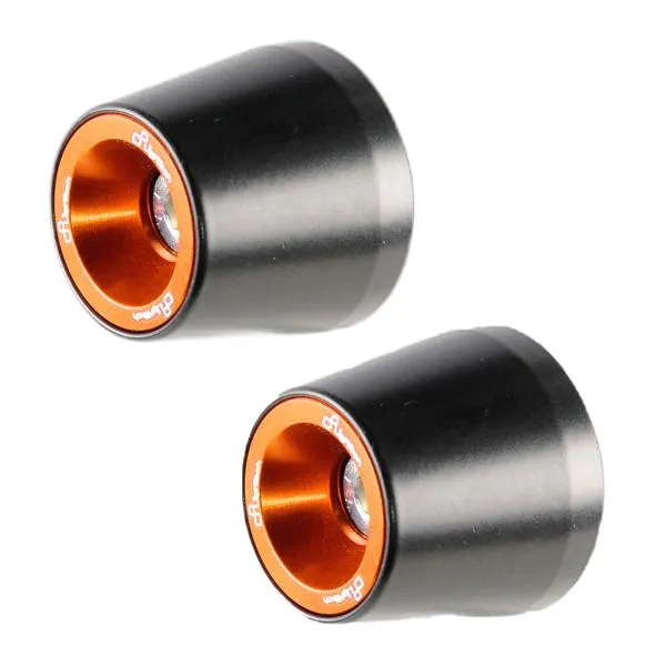 Contrappesi manubrio alluminio Lightech Serie 200 arancione KTM Duke 390 2017-2021