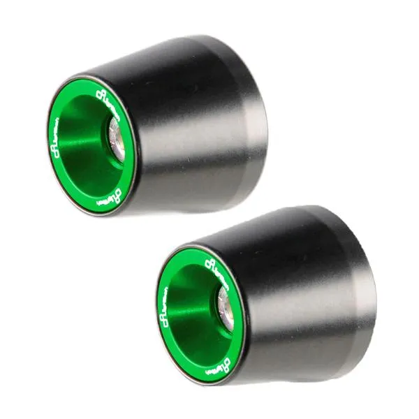 Contrappesi manubrio alluminio Lightech Serie 200 verde Mv Agusta Brutale 675 2012-2017