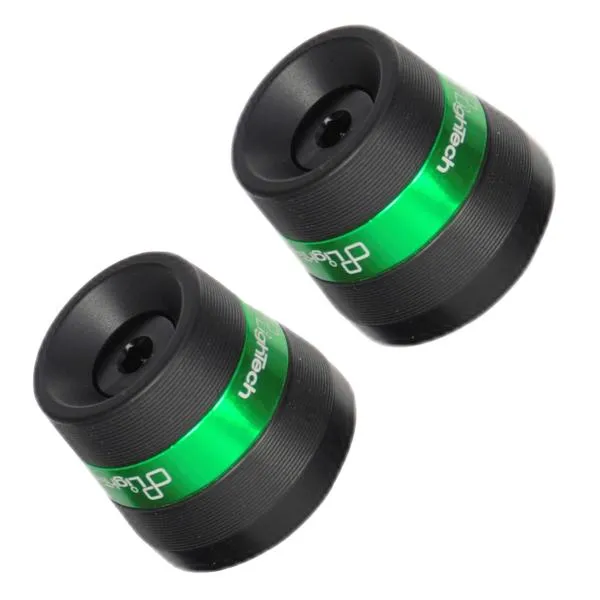 Contrappesi manubrio alluminio Lightech Serie 300 verde Kawasaki Ninja 400 2018-2023