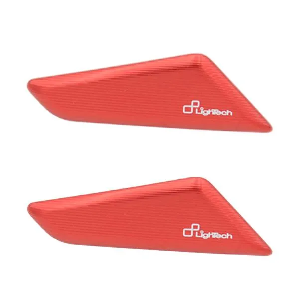 Coppia tappi specchio Lightech alluminio rosso Ducati Panigale V4 2018-2019